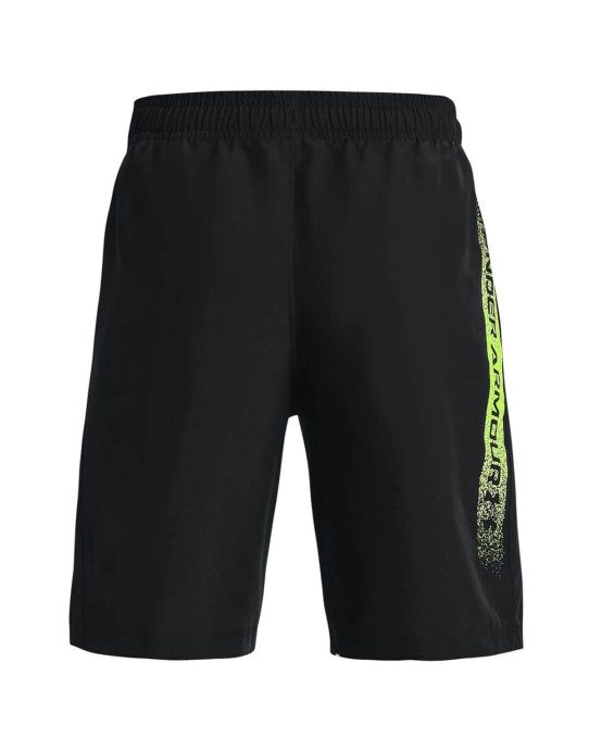 Pantaloncini Under Armour Woven Graphic Junior black lime | Universotennis.it