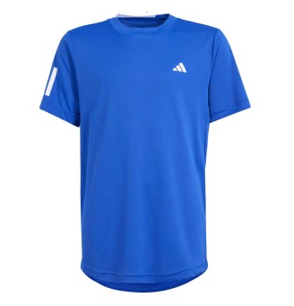 Maglietta Adidas Club 3 Stripes Junior Blu