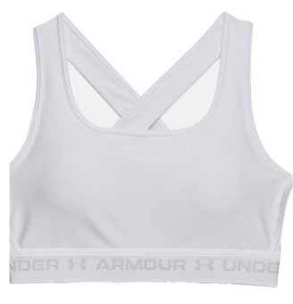 Reggiseno sportivo Under Armour Mid Crossback white| Universotennis.it