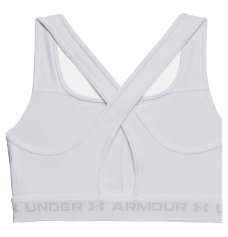 Reggiseno sportivo Under Armour Mid Crossback white| Universotennis.it 2