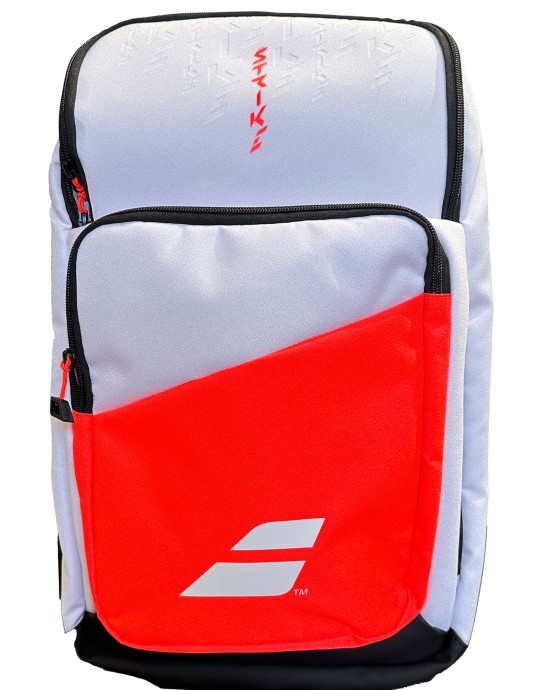 Lo Zaino Babolat Pure Strike può contenere fino a 3 telai nello scomparto sul retro.