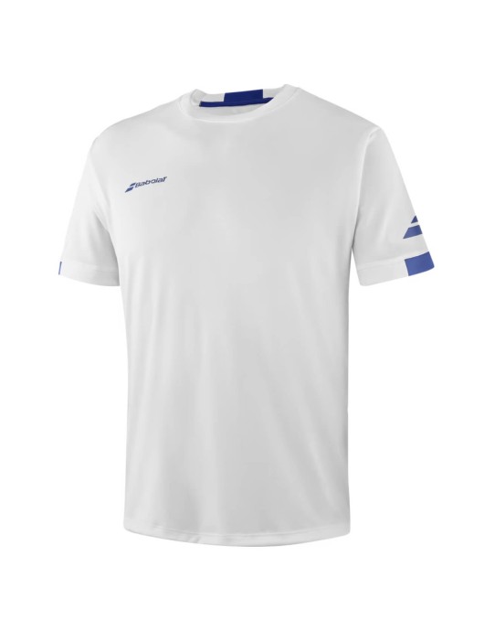 Maglietta Babolat Play Crew Neck Bimbo bianco| Universotennis.it