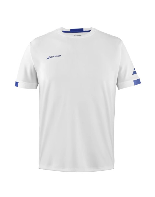 Maglietta Babolat Play Crew Neck Bimbo bianco| Universotennis.it