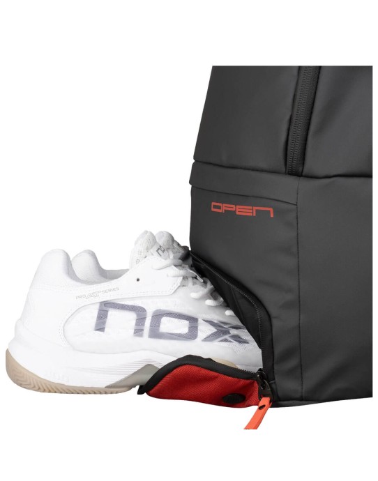 Zaino Padel Nox Luxury Open Series Nero/Rosso