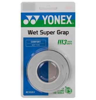 Overgrip Yonex Wet Super Grap x3 WHITE| Universotennis.it