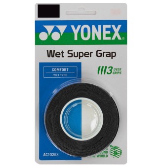 Overgrip Yonex Wet Super Grap x3 BLACK | Universotennis.it