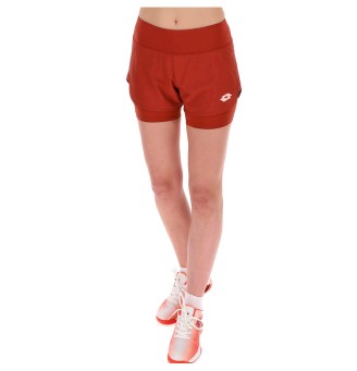 Pantaloncini Lotto Tech II D1 Red Ochre Donna