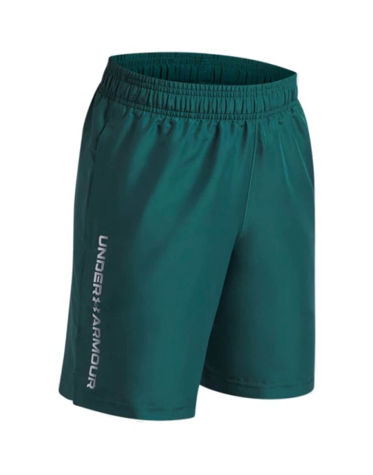 Pantaloncini Under Armour Woven Wdmk Junior Rack Green