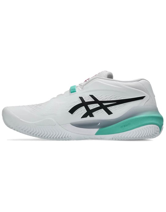 Scarpe Asics Gel Resolution X Clay White Aurora Green
