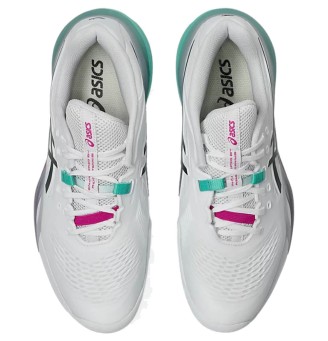 Scarpe Asics Gel Resolution X Clay White Aurora Green