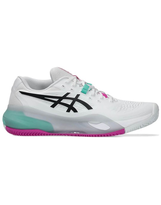 Scarpe Asics Gel Resolution X Clay White Aurora Green