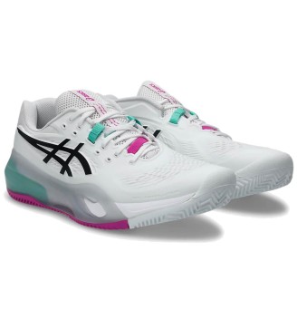 Scarpe Asics Gel Resolution X Clay White Aurora Green