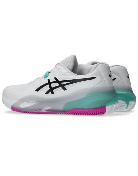 Scarpe Asics Gel Resolution X Clay White Aurora Green