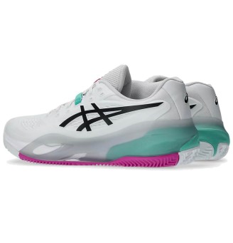 Scarpe Asics Gel Resolution X Clay White Aurora Green