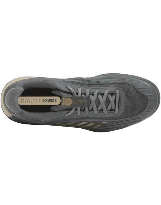Scarpe da tennis K-SWISS Hypercourt Express 3 Clay WHITECAP GRAY/PALE KHAKI/TURBULENCE